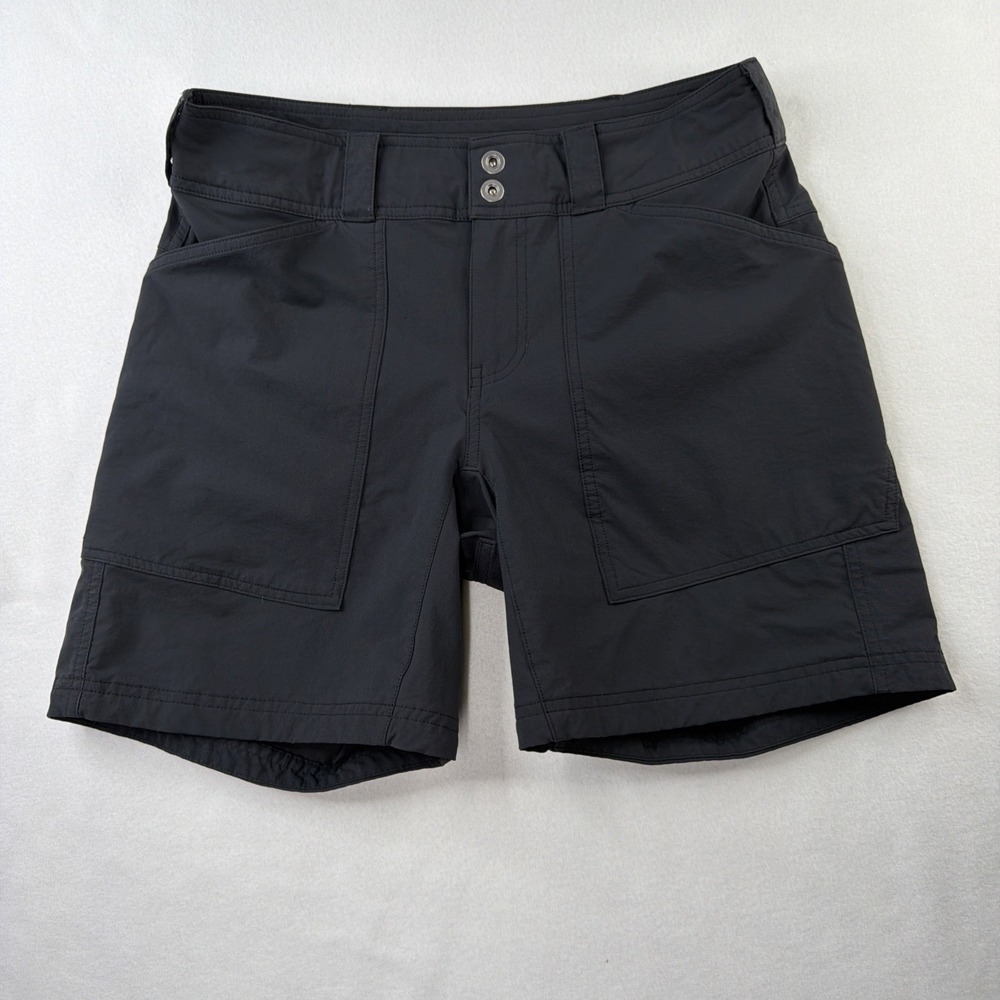 REI Co-op Womens 4 Black Hiking Shorts Regular Fit Stretch Nylon Outdoor